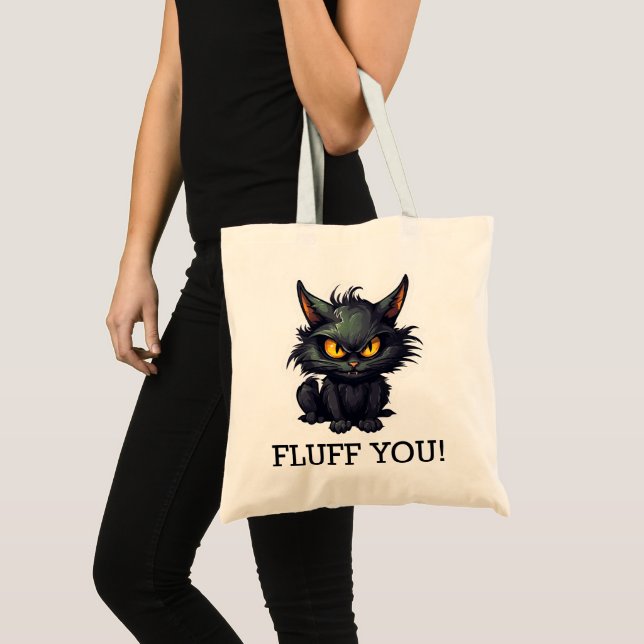 Tote Baby Black Cat Design - Bolsa de Orçamento (Frente (produto))