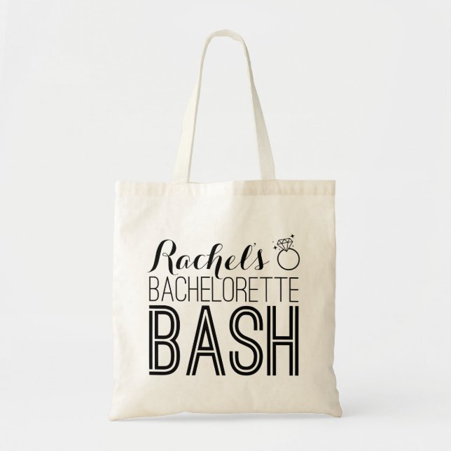 Tote Bachelorette Bash |Bachelorette Bolsa (Frente)
