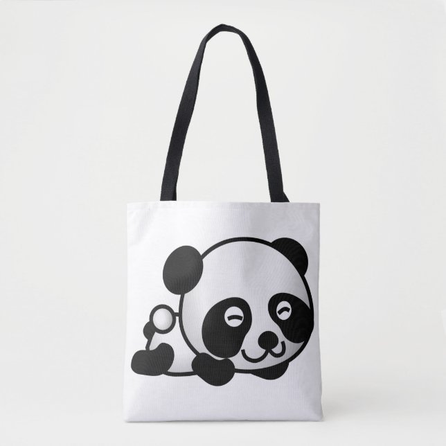 Tote Bag All-Over-Impressão. Panda. (Frente)
