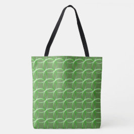 Tote Bag (ao) - Anéis Verdes Caleidoscópio