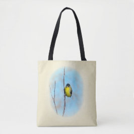 Tote Bag (ao) - Finch Amarelo na Ramificação