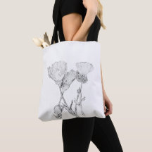 Tote Bag (ao) - Flores de Calendário para Cor