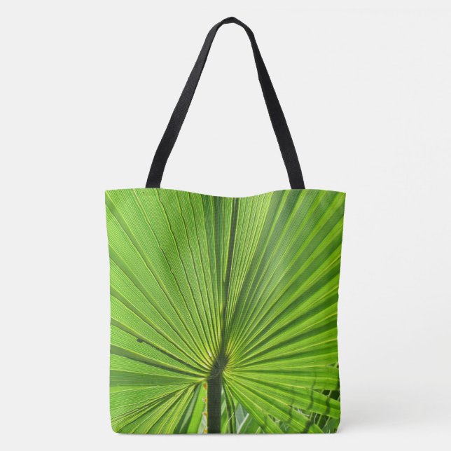 Tote Bag (ao) - Green Palm Frond (Verso)