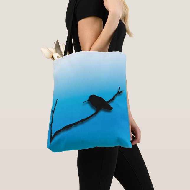 Tote Bag (ao) - Hummingbird no Branch (Close Up)