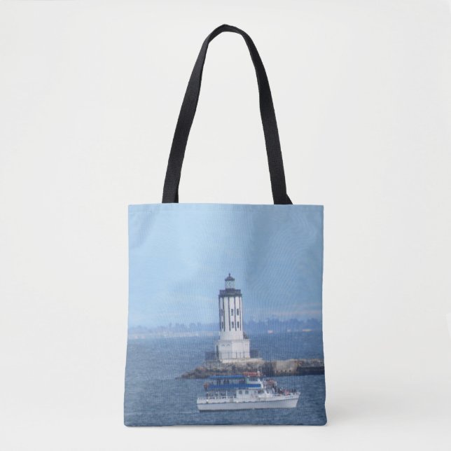 Tote Bag (ao) - Luz do Porto de Los Angeles (Frente)