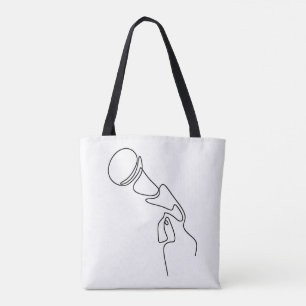 Tote Bag: Arte em Linha (Cantor)