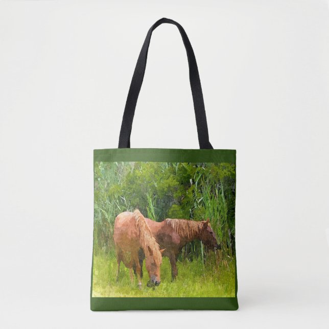 Tote Bag Assateague Ponies (Frente)
