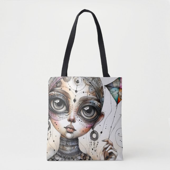 Tote Bag "Boho Kite" por DAKimage (Frente)