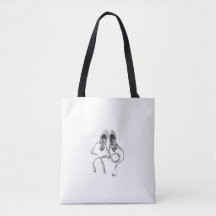 Tote Bag: Calçados Ponteiro no Plano de Fundo Bran