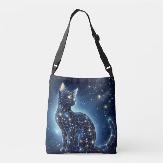 Tote Bag Celestial de Gato - Felino estrelado míst