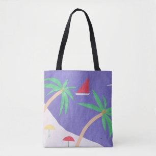 Tote Bag com cena da ilha