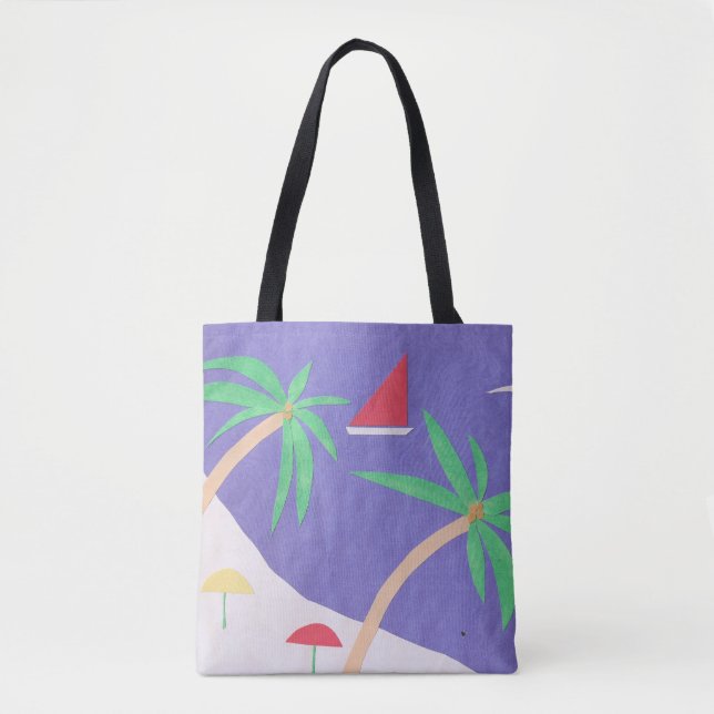 Tote Bag com cena da ilha (Frente)