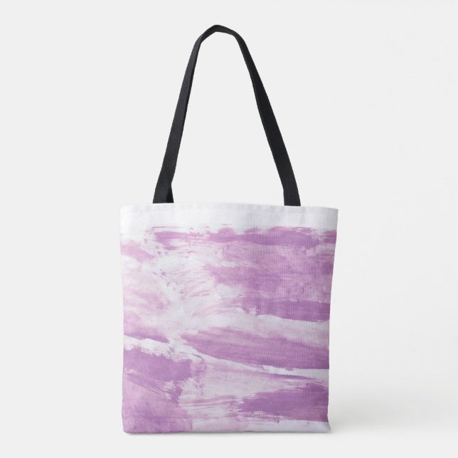 Tote Bag com Design Abstrato Mauve (Verso)