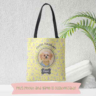 Tote Bag com Retrato e Nome de Pet Personalizado