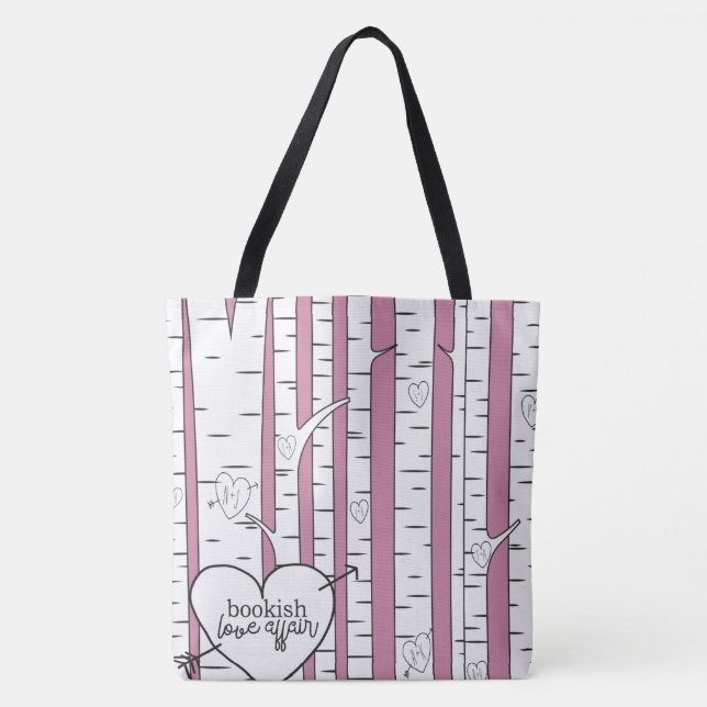 Tote Bag de Dois Casos de Amor Bookish Tonados (Frente)