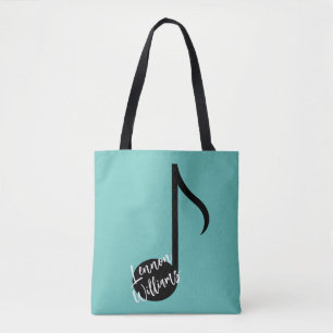 Tote Bag de Nota de Música Personalizada