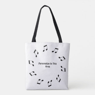 Tote Bag de Notas de Música