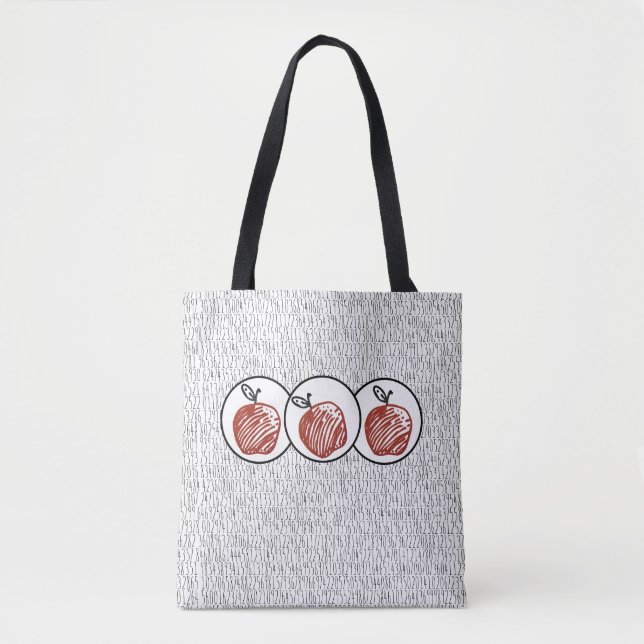 Tote Bag de Números de Pi da Apple (Frente)