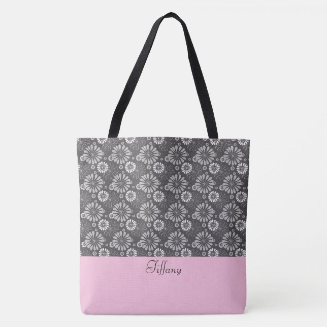 Tote Bag de Padrão Floral (Frente)