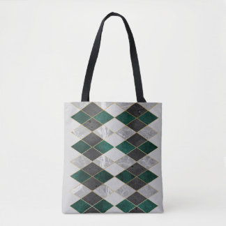 Tote Bag de Padrão Geométrico Moderno