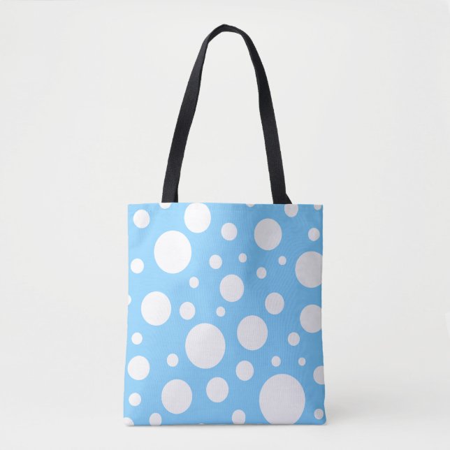 Tote Bag de Pontos Azuis (Frente)