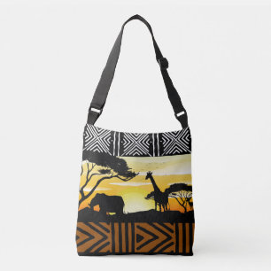 Tote Bag do Designer de Cena Safari africano impre