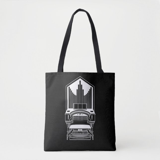 Tote Bag do Organista do Livro de Música (Frente)