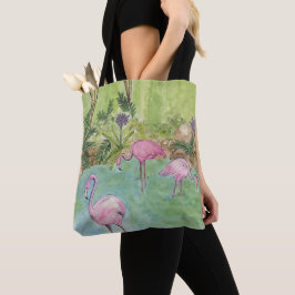 Tote Bag Flamingos