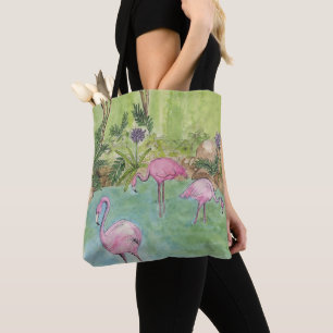 Tote Bag Flamingos