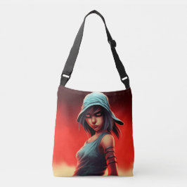 Tote Bag girl blue hat