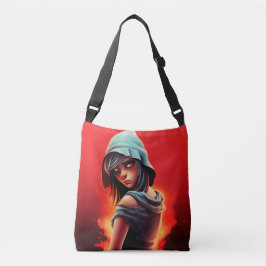 Tote Bag girl blue hat