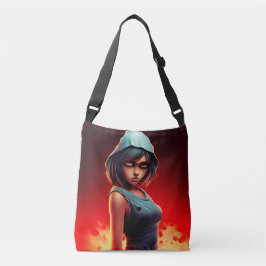 Tote Bag girl blue hat