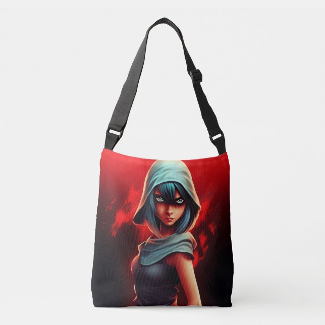 Tote Bag girl blue hat (Frente)