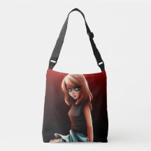 Tote Bag Girl brown hair