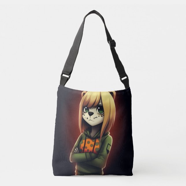 Tote Bag Girl Green Sweater (Frente)