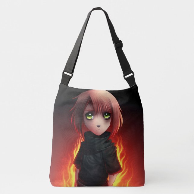 Tote Bag Girl with Fire (Frente)