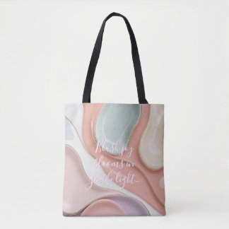 Tote bag in stylish abstract graphic