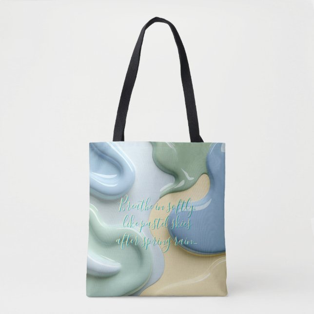 Tote bag in stylish abstract graphic (Frente)