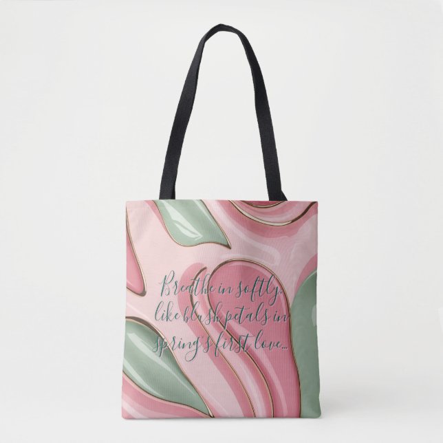 Tote bag in stylish abstract graphic (Frente)