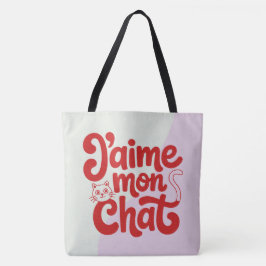 Tote Bag J’aime mon chat