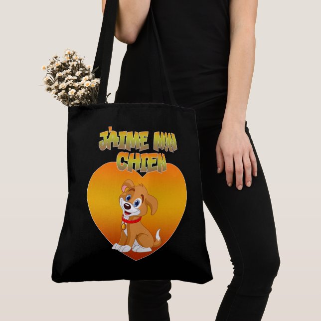 Tote Bag J’aime mon chien  (Close Up)