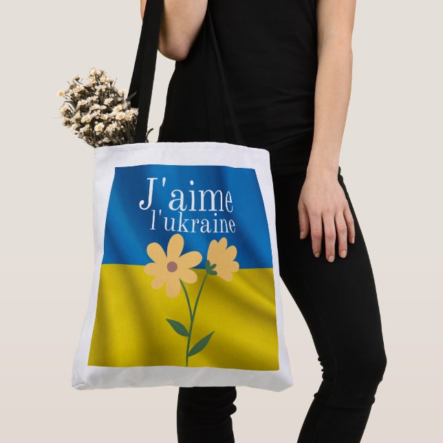 Tote Bag J'aime l'Ukraine (Close Up)
