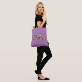 Tote Bag J'aime Paris avec un décor urbain 