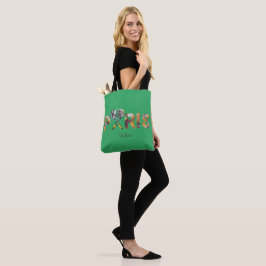 Tote Bag J'aime Paris avec un décor urbain 
