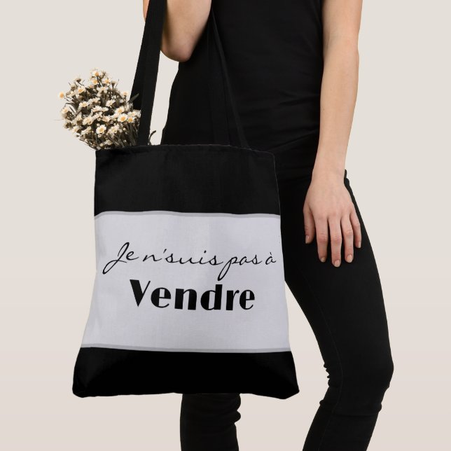 Tote Bag Je n'suis pas à vendre (Close Up)