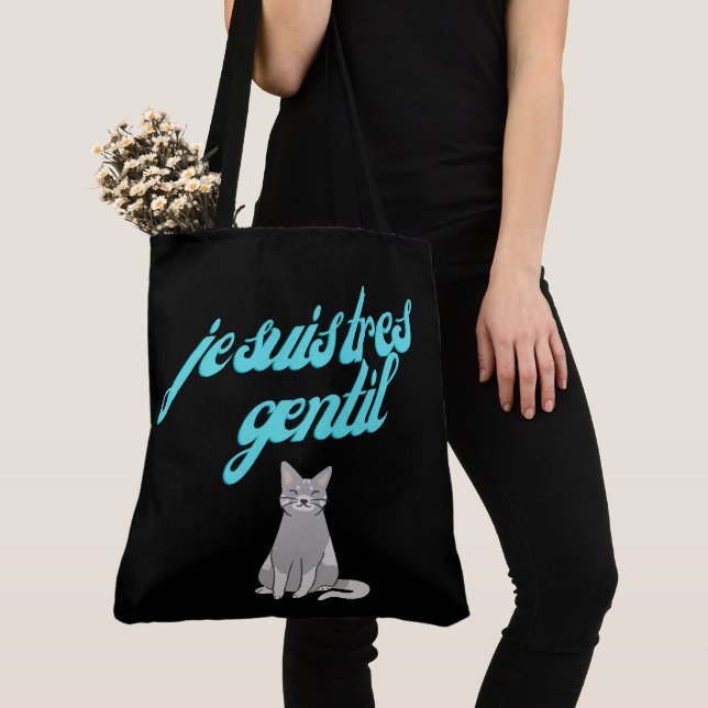 Tote Bag Je suis tres gentil (Close Up)