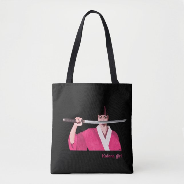 Tote bag Katana girl (Frente)