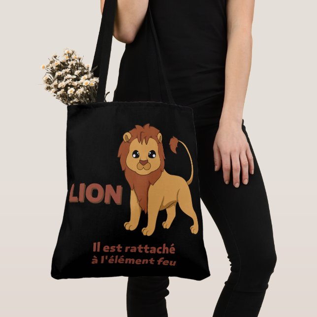 Tote Bag Lion (Close Up)