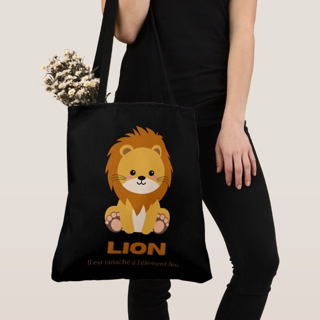 Tote Bag Lion (Close Up)