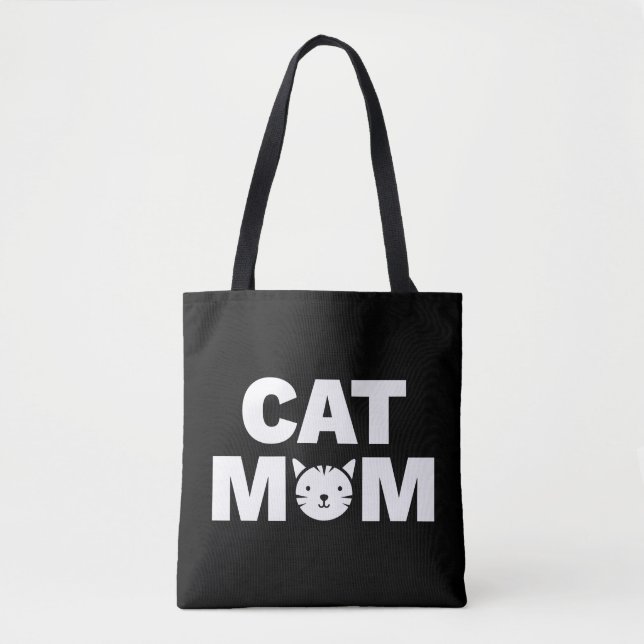 Tote Bag MOM CAT (Preto) (Frente)